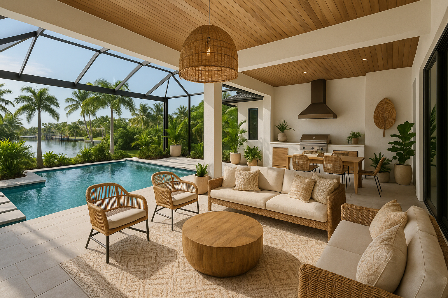 Cape Coral waterfront interior design