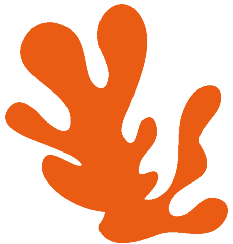 An orange shape