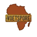 Voetspore Numberplate with Africa Domed Sticker 