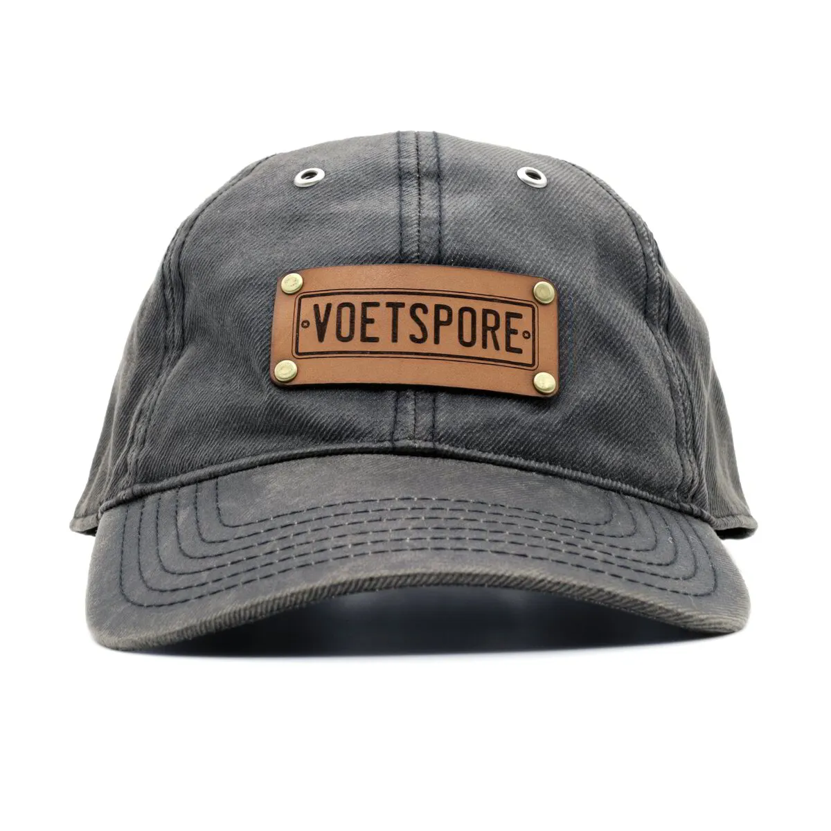 Voetspore Grey Cap with Leather