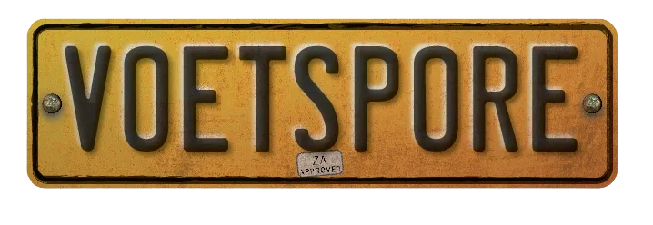 Voetspore Domed Numberplate Sticker 