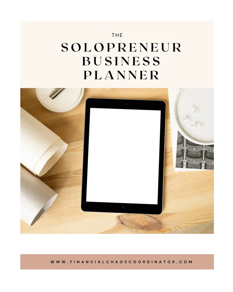 Solopreneur Business Planner - This 270 page planner is perfect for the solopreneur who wants a flexible planner to track their business in real time. Plan for the current day, week, month, quarter, or year. It is entirely up to you!