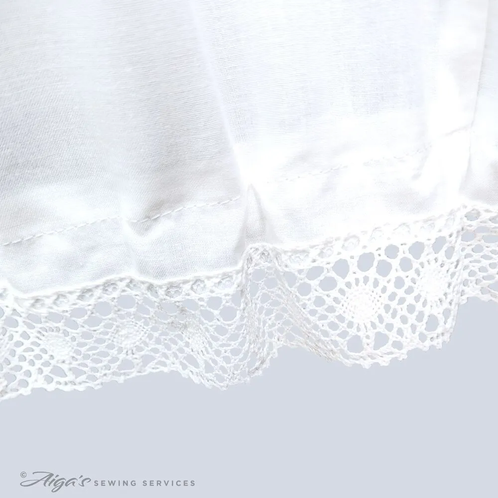 Hoop Skirt Petticoat edge - 100% Cotton Lace