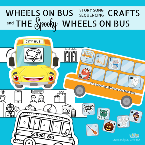 Free Kids Wheels on the Bus Printable (Interactive Bus) - Musical Play Day