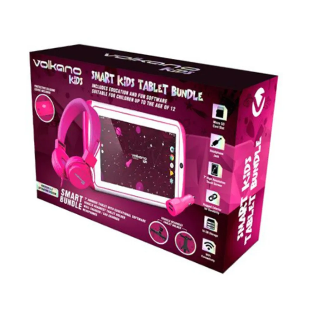 Volkano Kids Smart Tablets Bundle-Pink