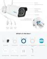 Instacam Reolink RLC-811WA 4K 8MP Dual Band WiFi Ultra HD Camera With Smart AI Person, Vehicle & Pet Detection