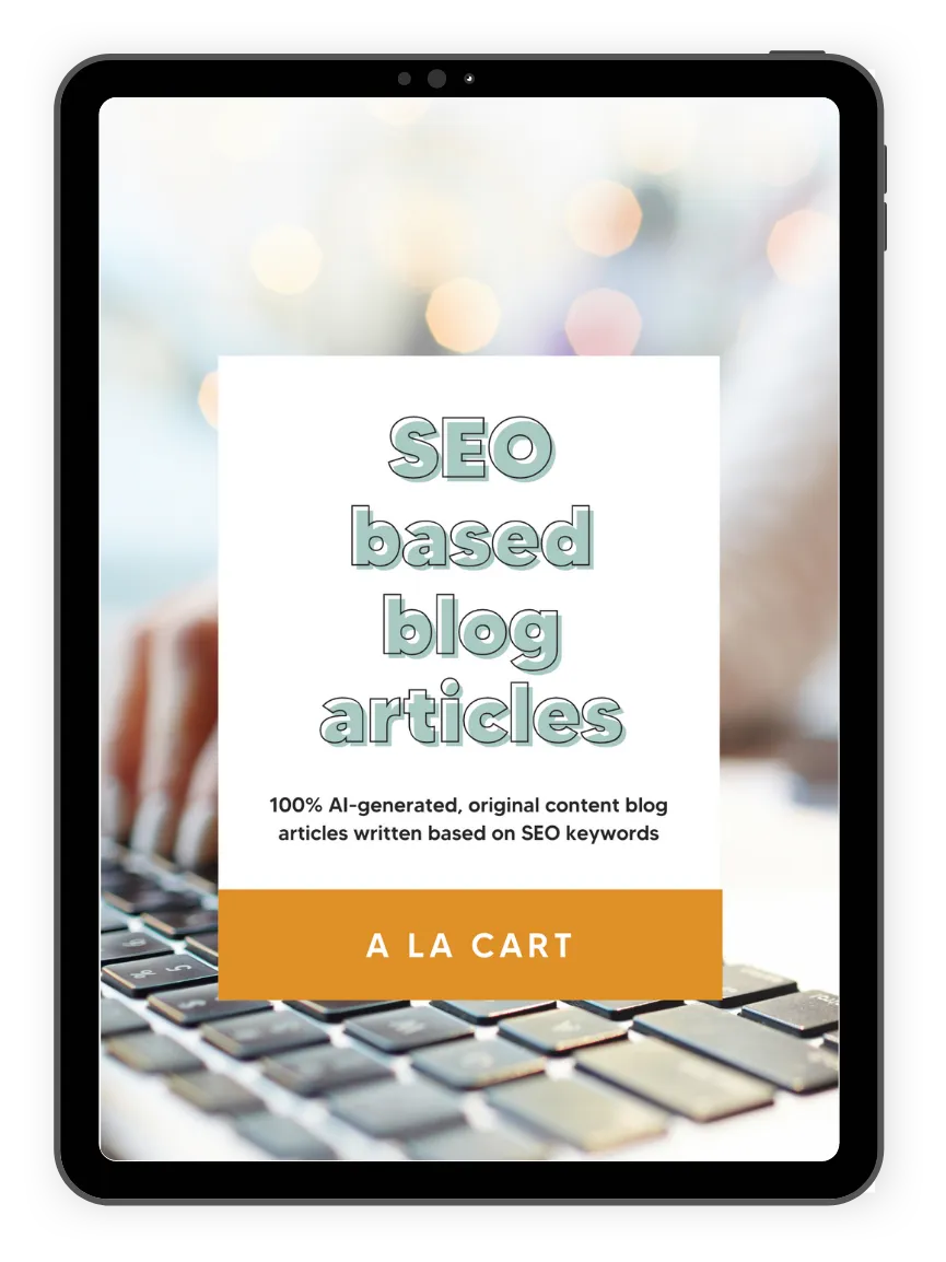 SEO Based Blog Article - AL A CART