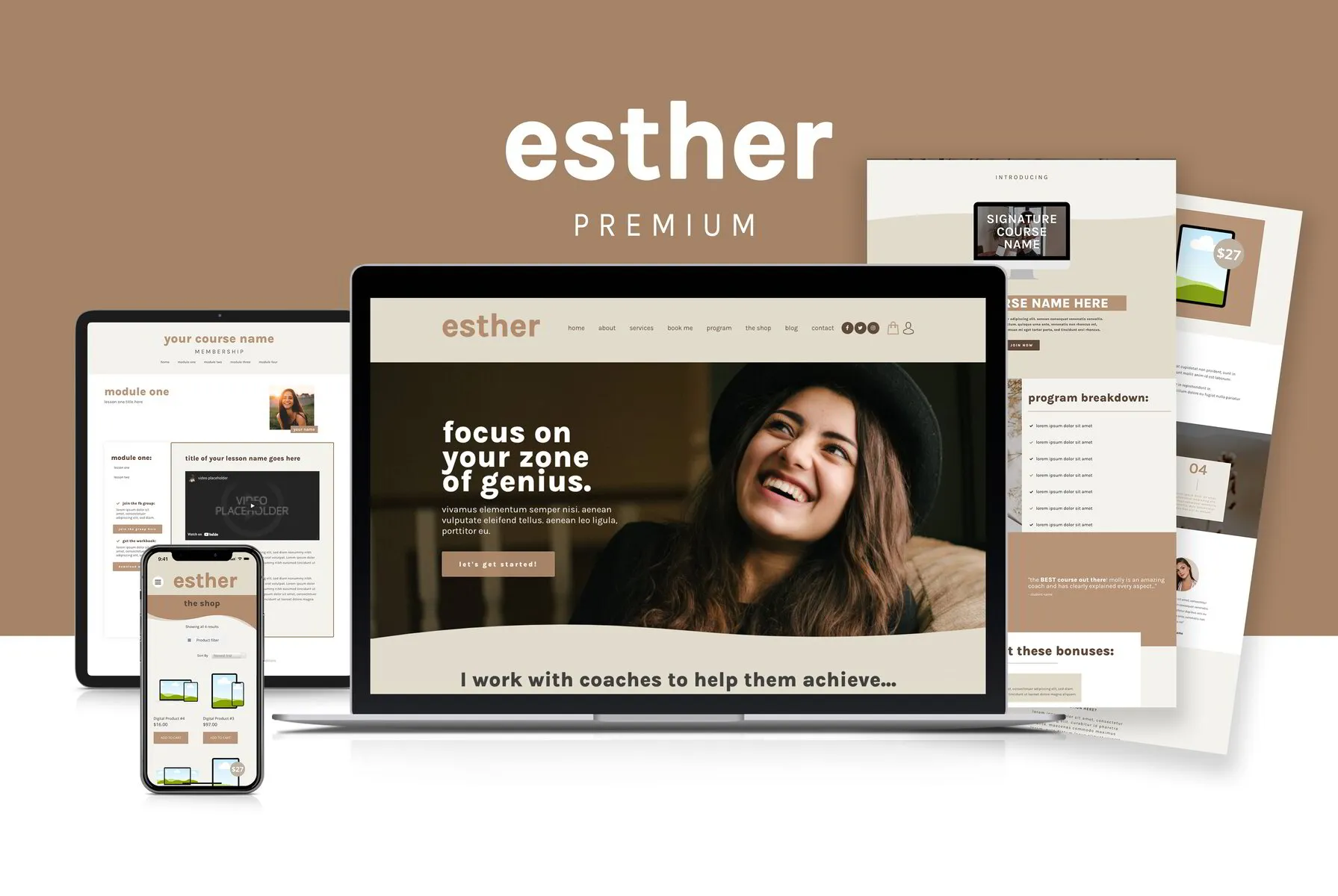 Esther Premium Website Template