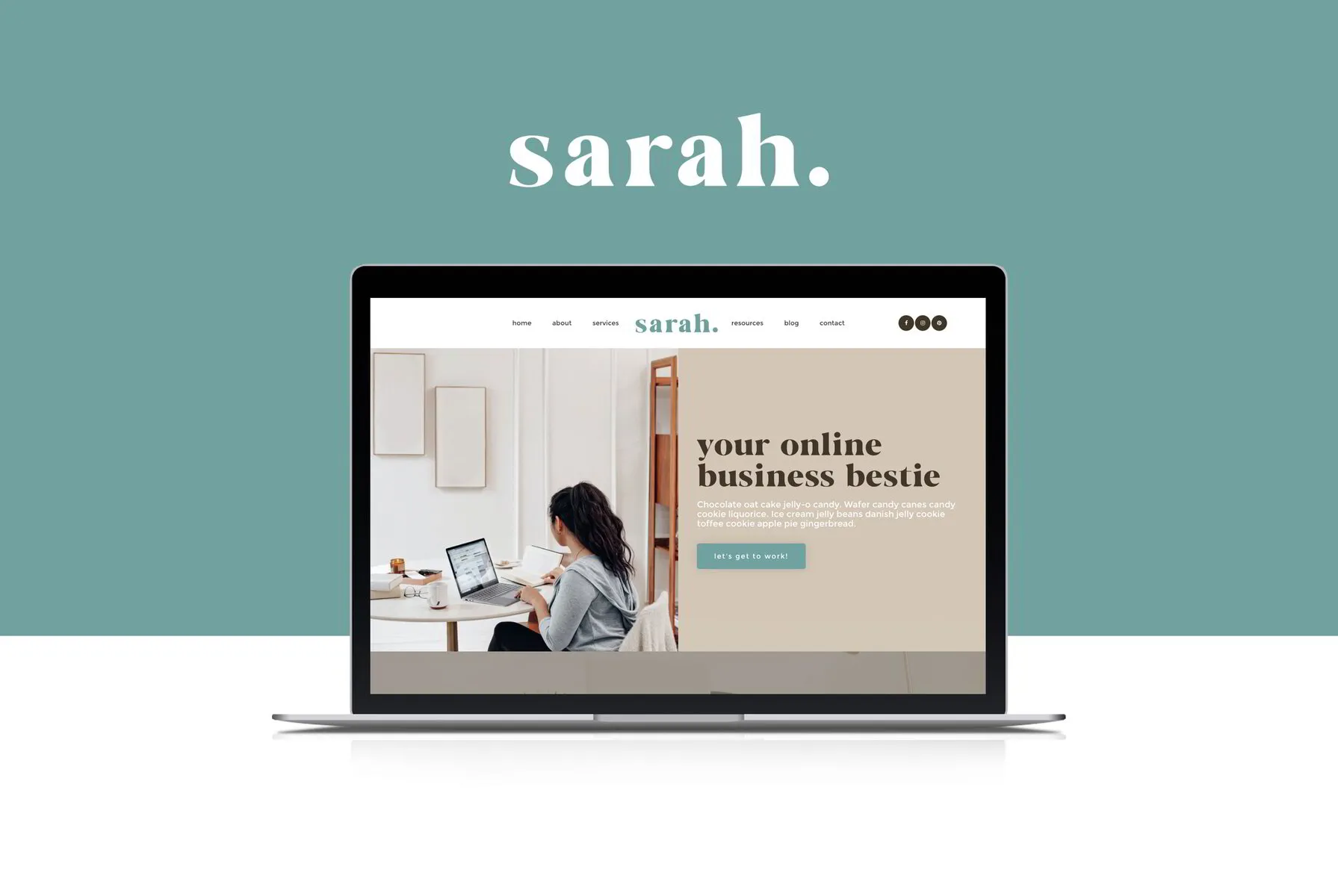 Sarah Website Template