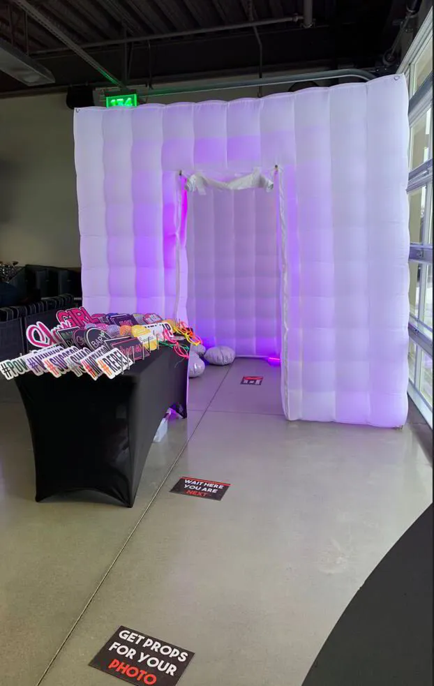 led inflatable photo booth rental