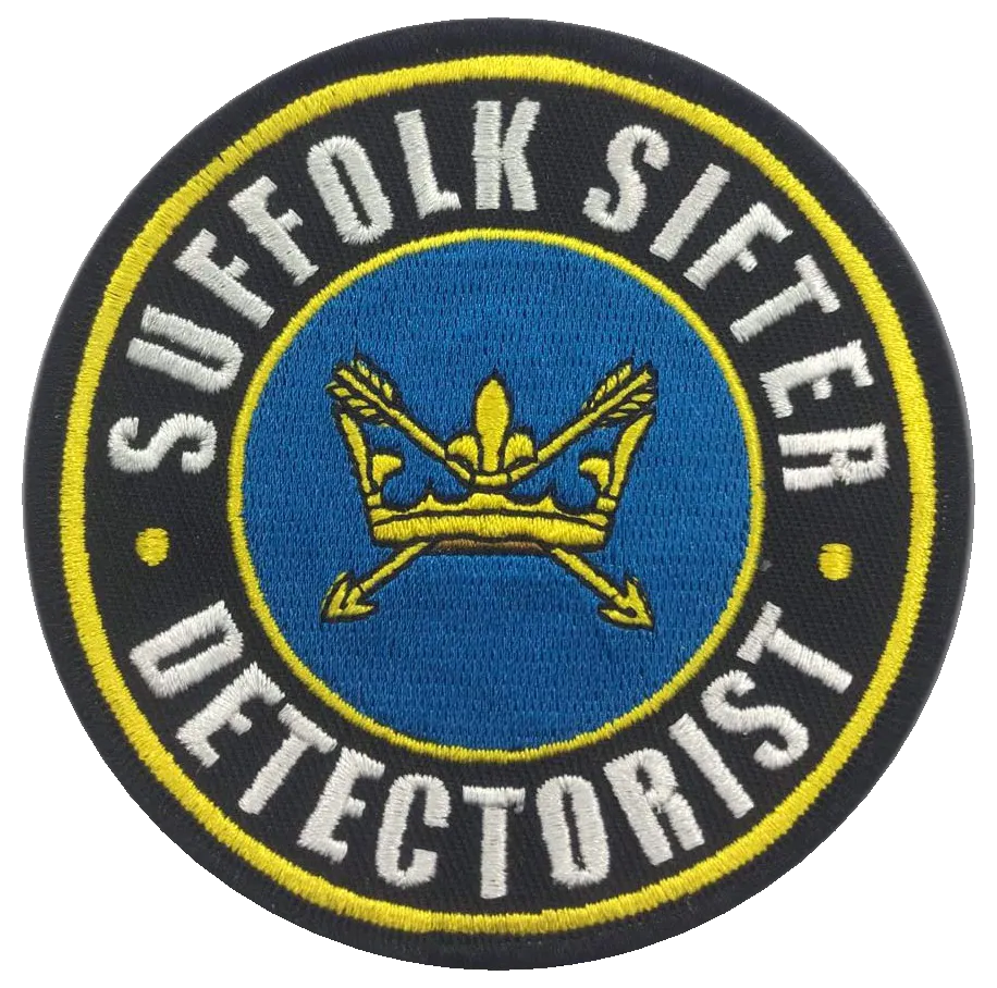 Suffolk Sifter - Detectorist Fully Embroidered Patch - Inc UK P&P