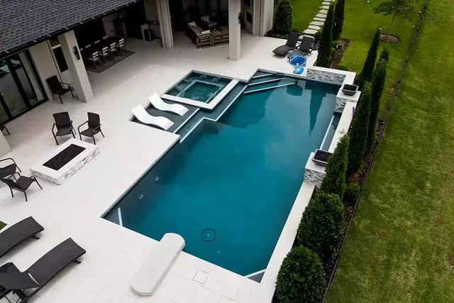 French Grey 4 Scaled Pool