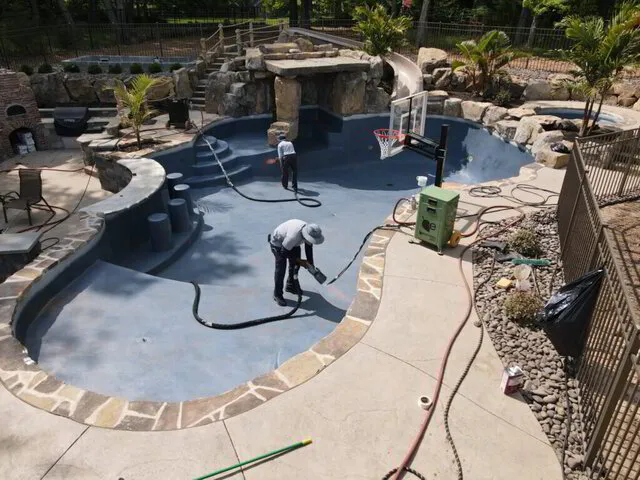 Mediterranean Blue Swiiming Pool Coating