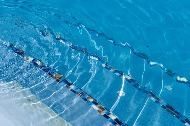 Mediterranean Blue Colour Swimming Pool