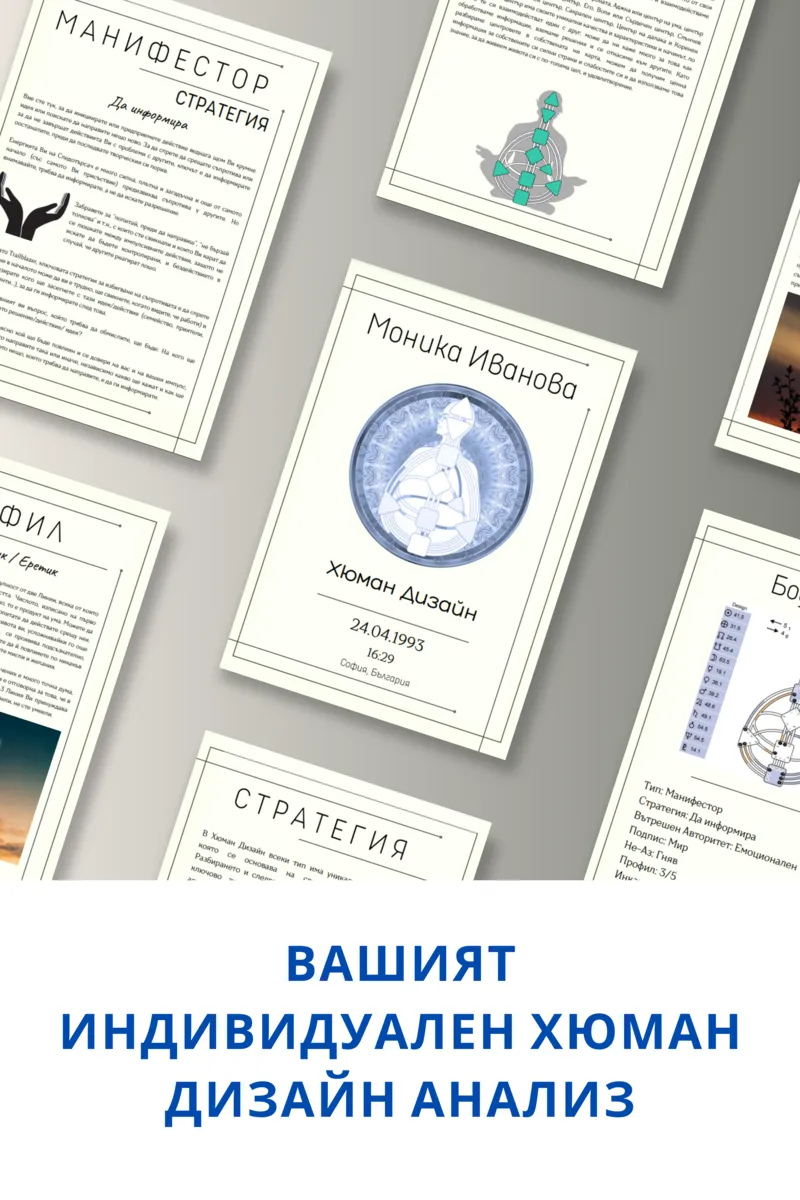 Индивидуален Хюман Дизайн Анализ PDF файл