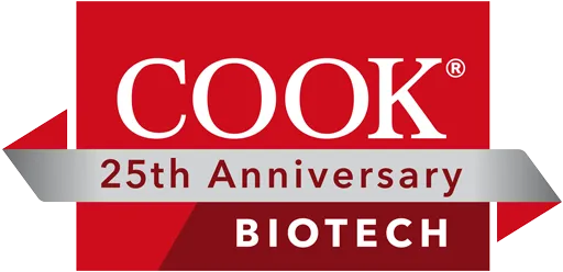 Cook 25th Anniversary Biotech Logo