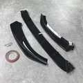 Maxton Style Gloss Black Front Lip Spoiler Splitter for Audi A3 S3 8V S-line (2017-2020 Facelift) | 3PC Set
