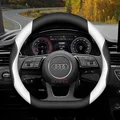 Universal Faux Leather Steering Wheel Cover for Audi A4 A3 A6 A5 Q5 Q3 Q7 TT | Fit B8 B9 B6 B7 B5 8P 8L 8Y 8V C5 C7 C8 C6 Models
