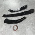 Maxton Style Gloss Black Front Lip Spoiler Splitter for Audi A3 S3 8V S-line (2017-2020 Facelift) | 3PC Set