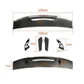 KUMIKUBI Universal Carbon Fiber Rear Spoiler for BMW M Series | MAD GT Style Trunk Lip Wing for Sedan | ABS Plastic with Carbon Look