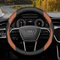 Universal Faux Leather Steering Wheel Cover for Audi A4 A3 A6 A5 Q5 Q3 Q7 TT | Fit B8 B9 B6 B7 B5 8P 8L 8Y 8V C5 C7 C8 C6 Models