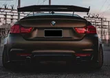 KUMIKUBI Universal Carbon Fiber Rear Spoiler for BMW M Series | MAD GT Style Trunk Lip Wing for Sedan | ABS Plastic with Carbon Look