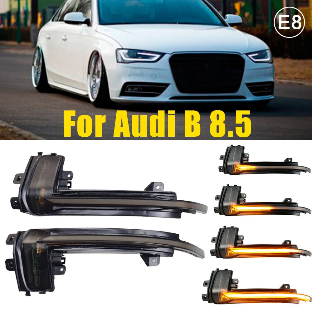 Dynamic LED Side Mirror Turn Signal Light for Audi A4 A5 B8 B8.5 A3 8P Q3 A6 C6 A8 D3 | Scroll Blinker