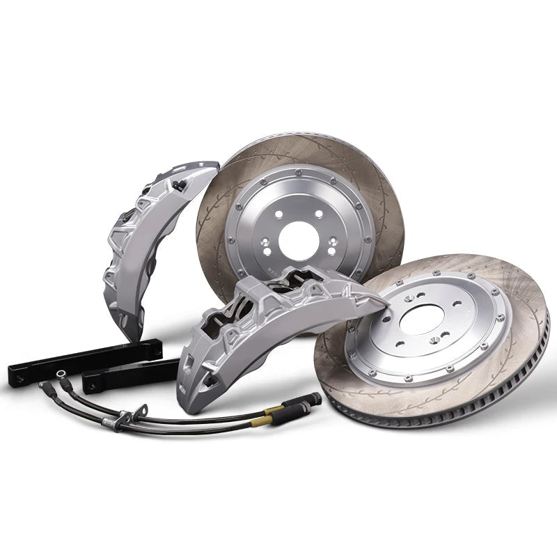 Universal SL6 6-Piston Big Brake Kit | Aluminum Alloy Calipers for BMW Audi VW Ford Lexus Kia Subaru | Fits 18-21" Wheels