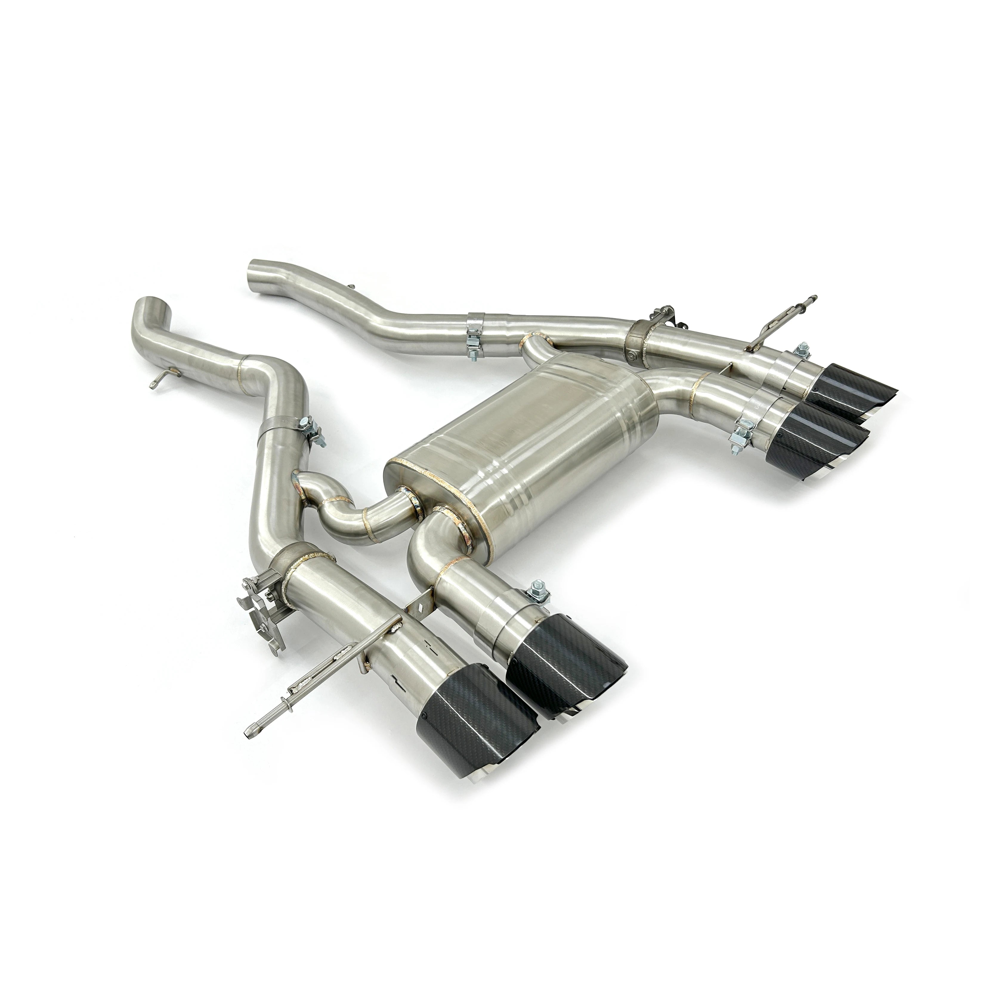 304 Stainless Steel Valved Axleback Exhaust for BMW G87 M2 S58 3.0T | OEM Valvetronic Muffler System