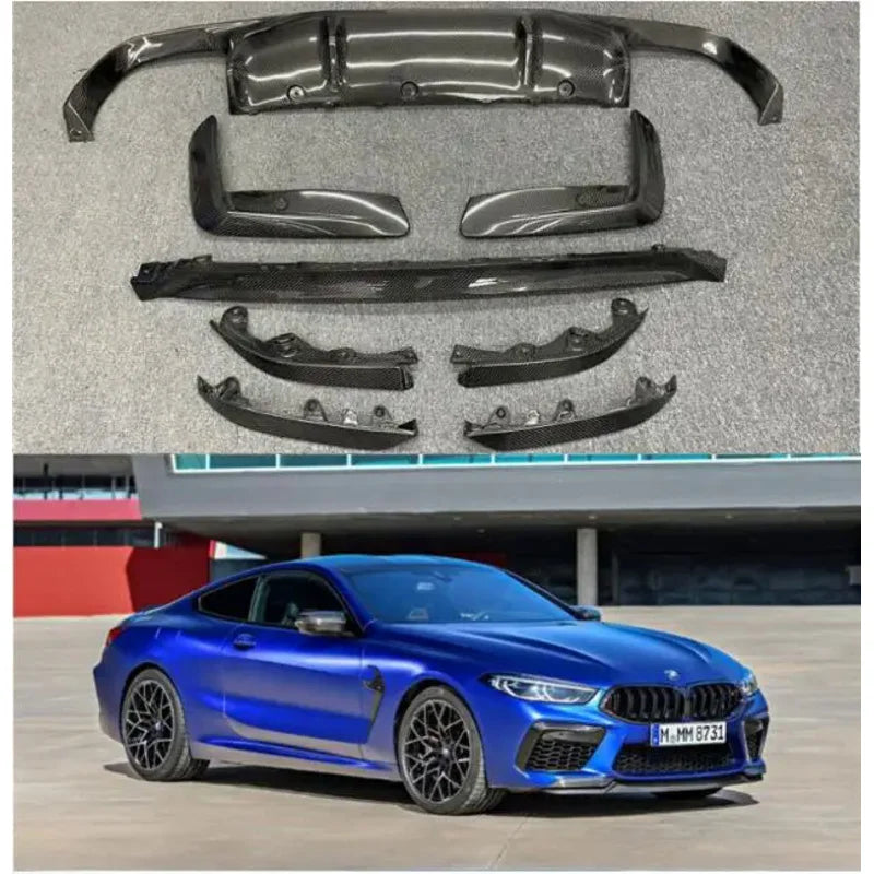 Real Carbon Fiber Body Kit for BMW M8 F91 F92 F93 (2020-2023) | Front Lip, Side Skirts, Rear Diffuser & Spoiler
