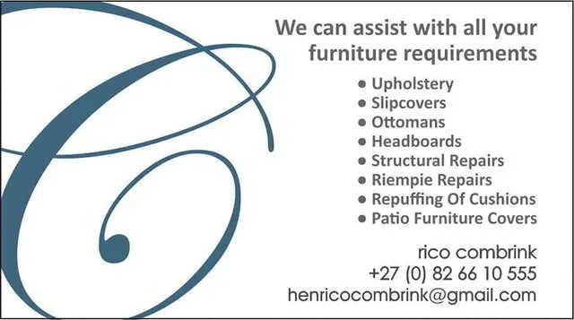 Give your furniture a new life - re-upholster - Combrink Creative Designs