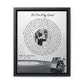 Song lyrics wall art personalized wrapped canvas gift. Black & White Framed/Unframed 8x10" or 11x14" Custom Music Prints. Great Wedding Gift Commemorate First Dance or any Special Occasion.