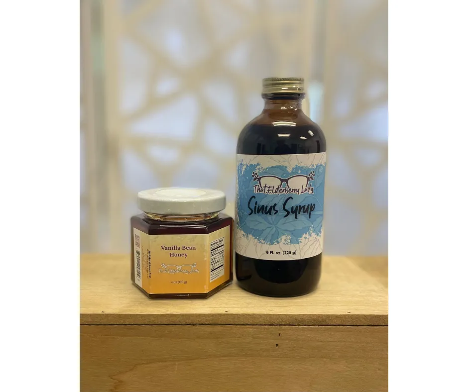 Holiday Elderberry Syrup & Infused Honey Gift Set