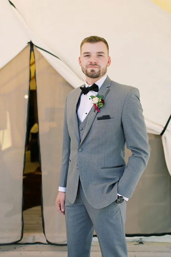 Tuxedos are OUT. Custom-tailored suits are IN. Come see why we have the  best fit in the industry. Schedule your free wedding consultation online  at