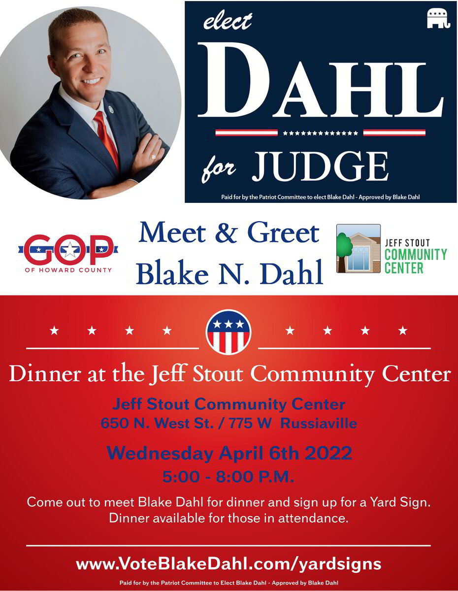 Meet & Greet 4 Dinner with Blake at the Jeff Stout Community Center