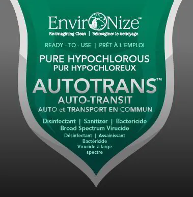 Canadian made Hypochlorous Acid Auto Disinfectant