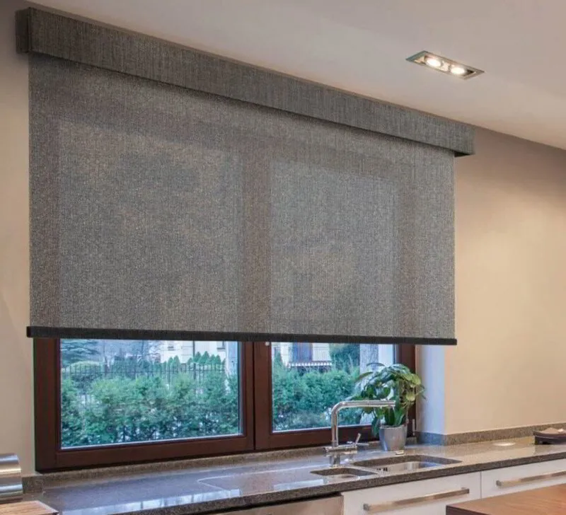 Roller Blinds with light filtering fabric