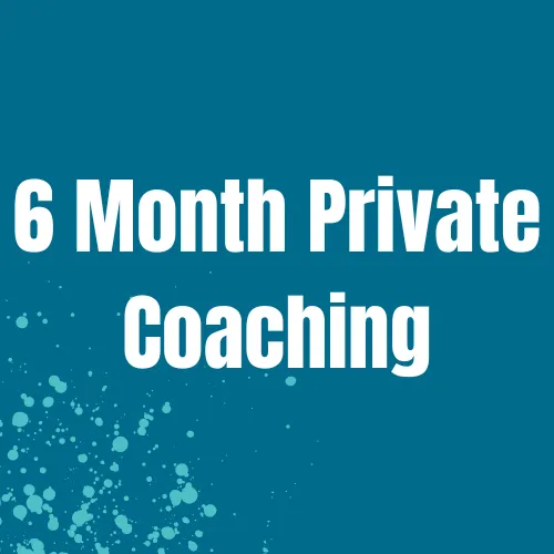 6 Month Private Coaching - 6 month pmt plan