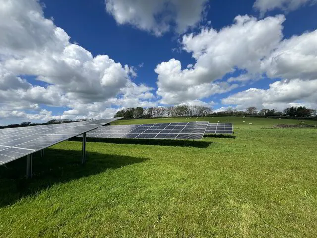 Ground mount commercial solar panels