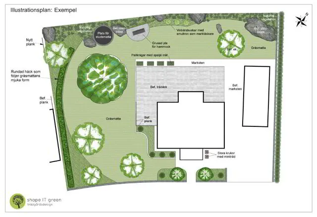 Trädgårdsplanering: Designpaket BAS