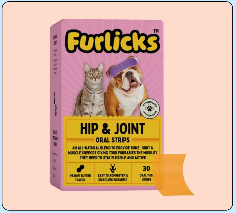 PREORDER NOW - FURLICKS HIP & JOINT ORAL STRIPS