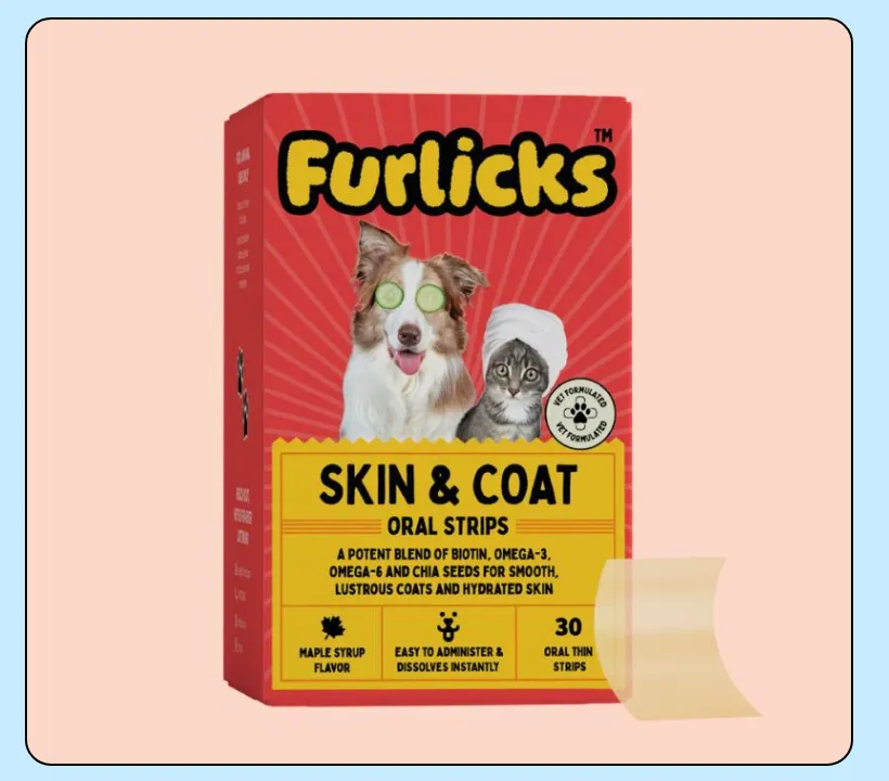 PRE-ORDER FURLICKS SKIN & COAT ORAL STRIPS