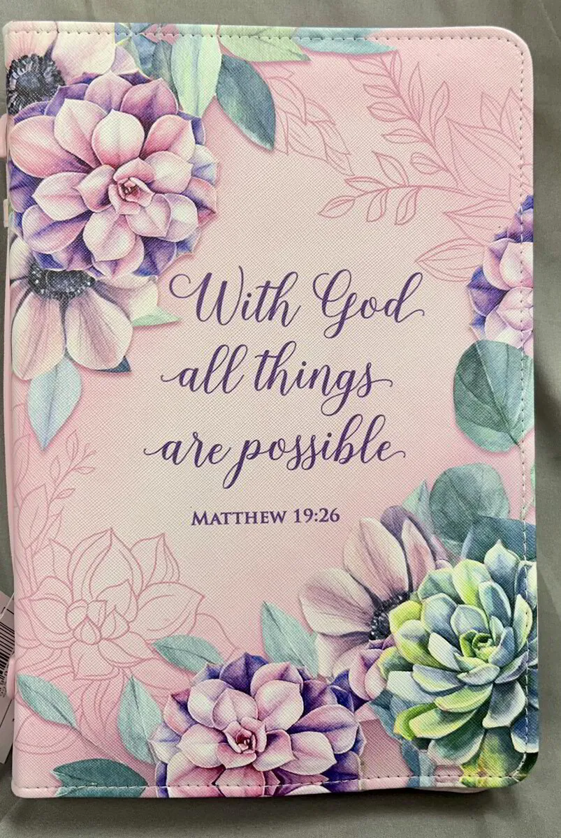 With God All Things - Bible Cover/Portfolio
