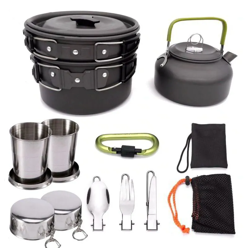 13 Pcs Outdoor Camping Cookware Set