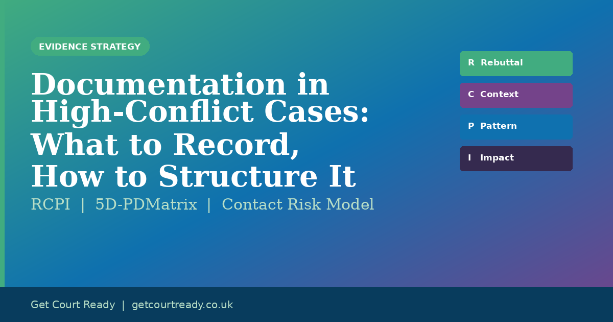 Documentation in High-Conflict Family Court Cases: What to Record and ...