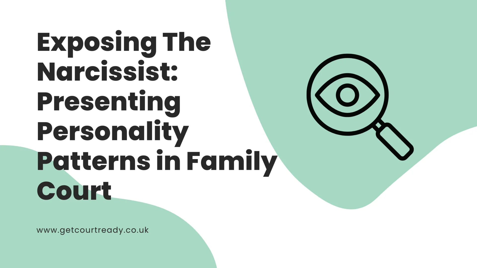 Exposing The Narcissist Presenting Personality Patterns in Family Court