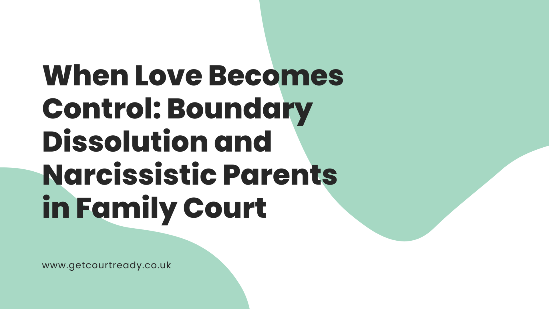 When Love Becomes Control: Boundary Dissolution and Narcissistic