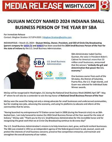 DuJuan McCoy sets trends for Indianapolis TV stations - Indianapolis Recorder Newspaper
