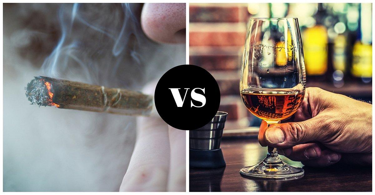 сравнения алкоголь и марихуана