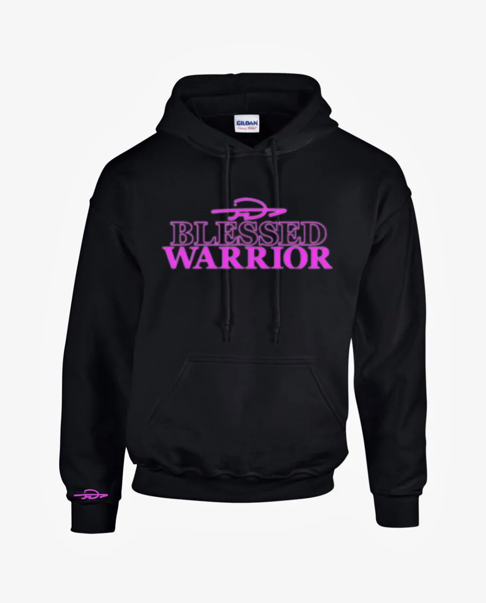 Black / Pink Unisex Hoodie (Embroidered)